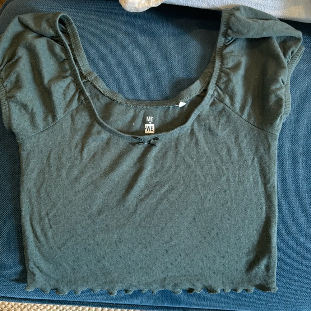 Vintage green crop top